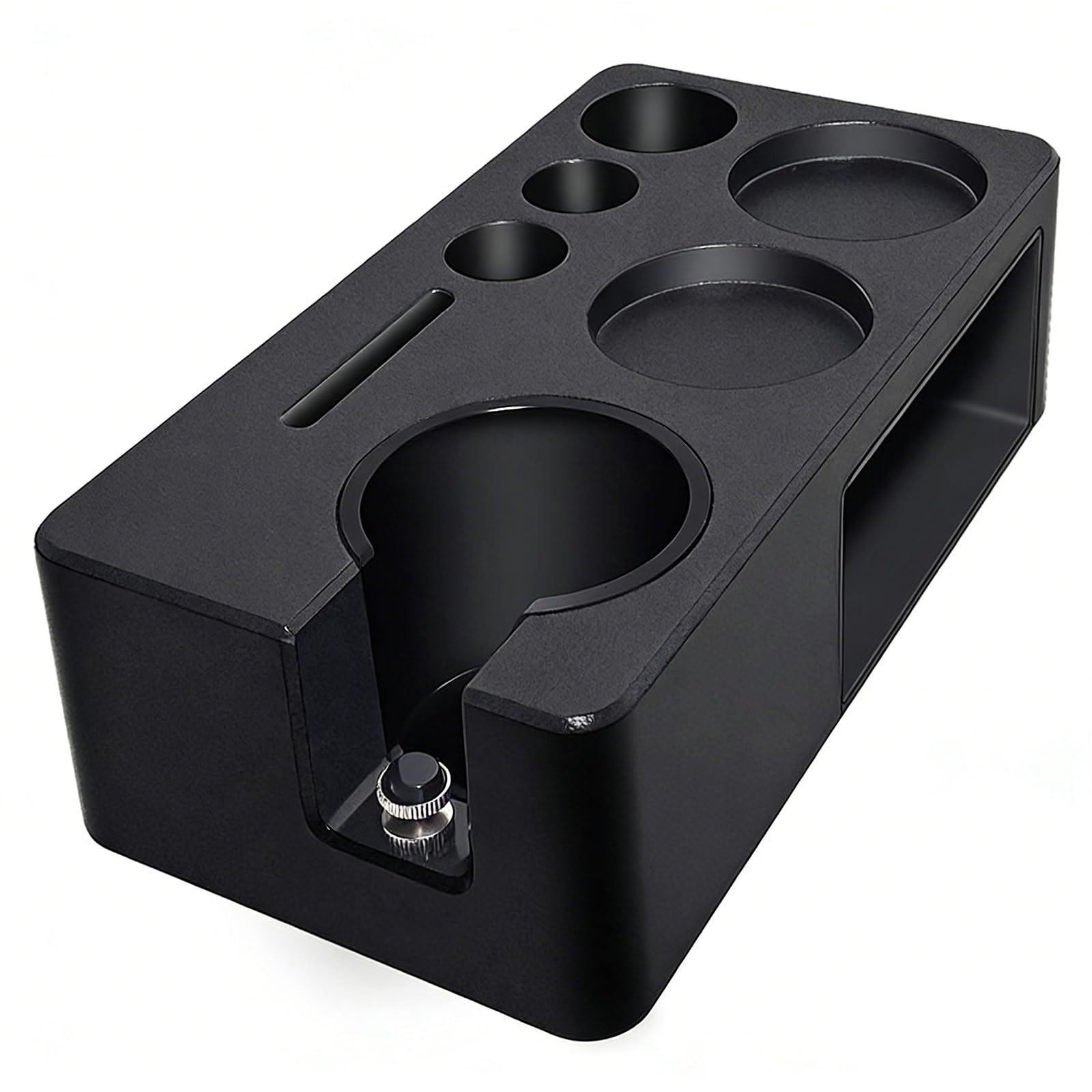 Yhplxyuus Compact Dark Coffee Tamper Holder Constructed From ABS for Daily Brewing Needs Plain Coffee Workstation