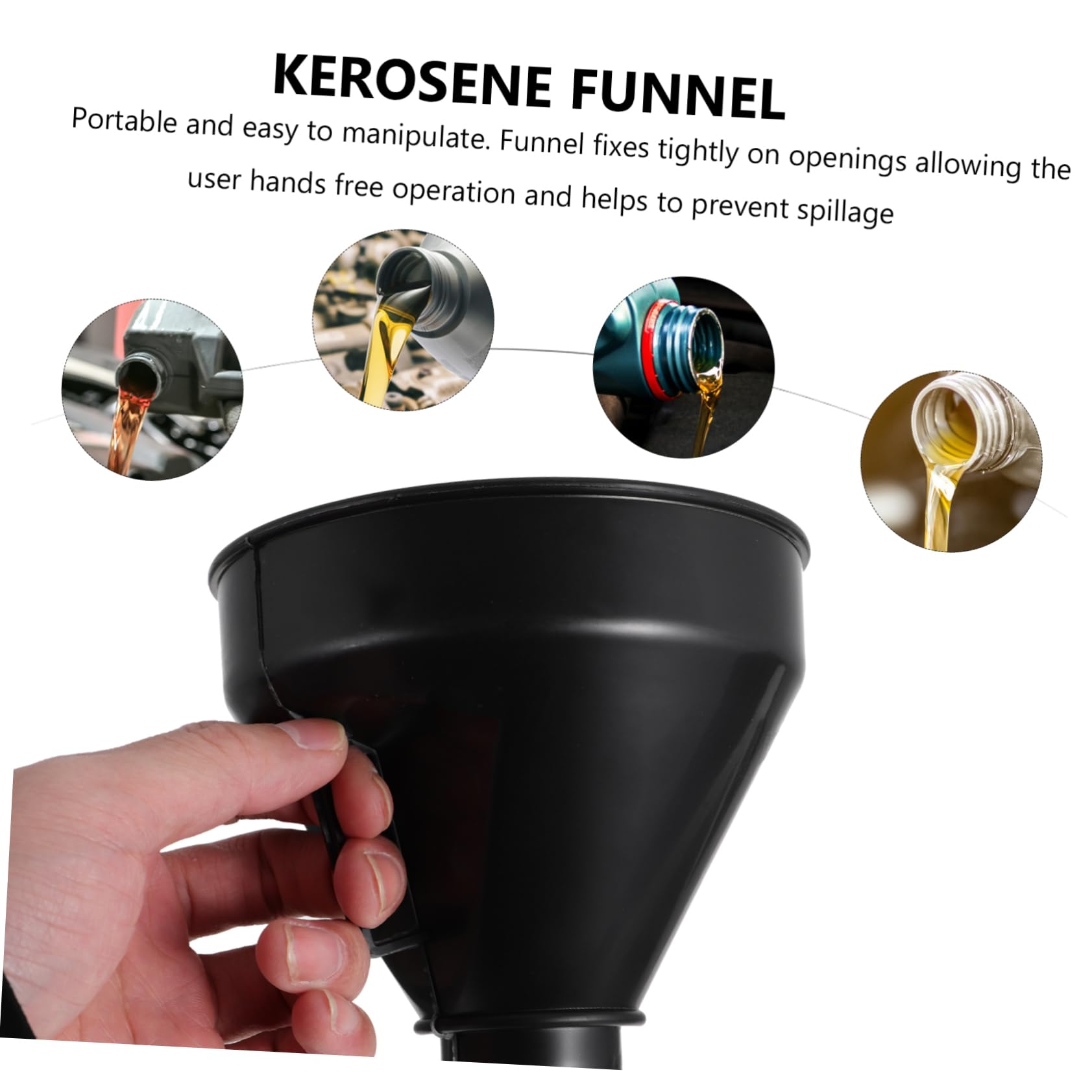 GLEAVI 6pezzi Imbuto Per Carburante Leggera Con Filtro Per Rifornimento Motore e Fluido Utilizzabile Su Auto e