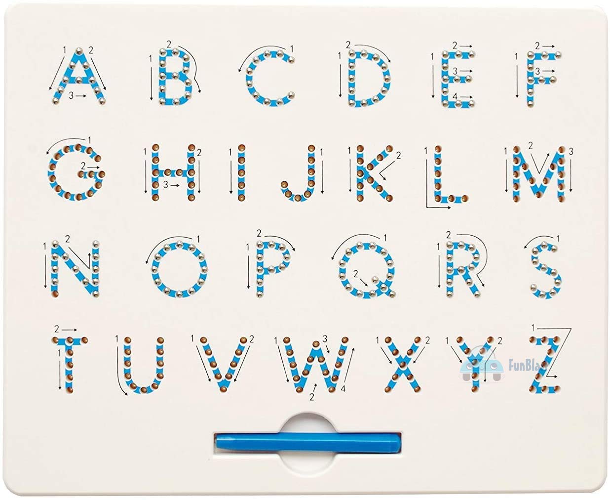 FunBlast Alphabet Magnetic Tracing Pad -Sketch Pad for Kids, Doodle pad with Magnetic Balls for Boys|Girls (B08PZ9YVDP) Amazon Price History, Amazon Price Tracker