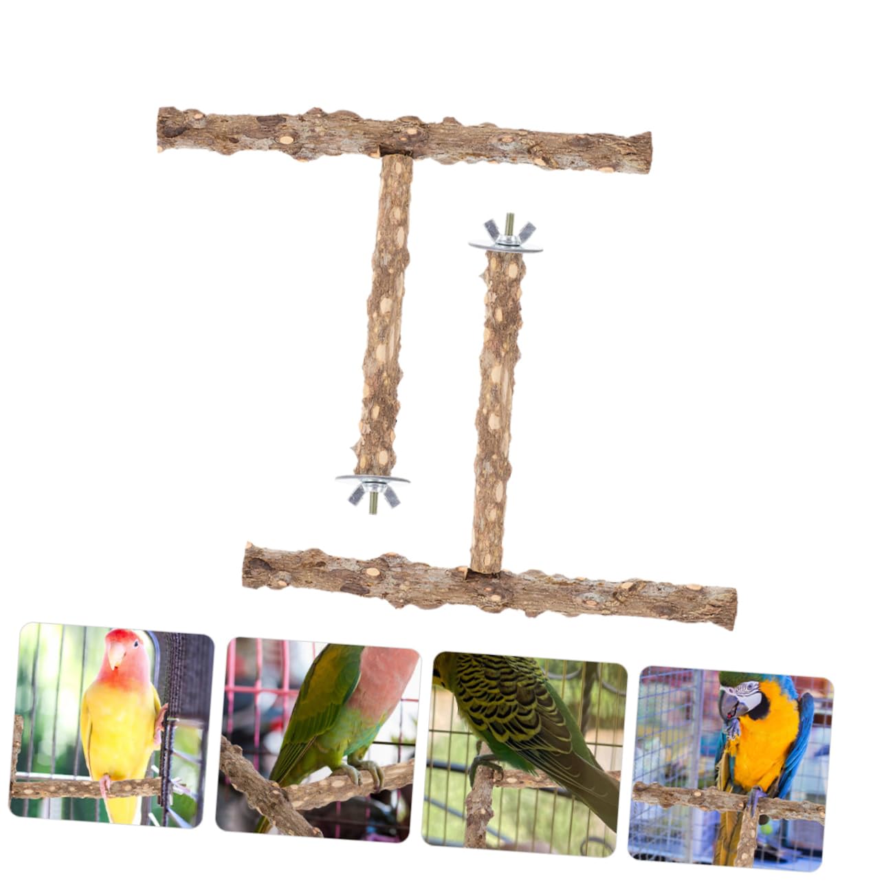 HANABASS 10pièces Perchoirs Naturel pour Oiseaux De Bâtons De Meulage pour Perroquets Et Perruches Jouets à Mâcher pour Cage à Oiseaux Accessoire Pratique Et