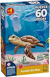 Quebra-cabeça 60 peças Fundo do Mar - Grow