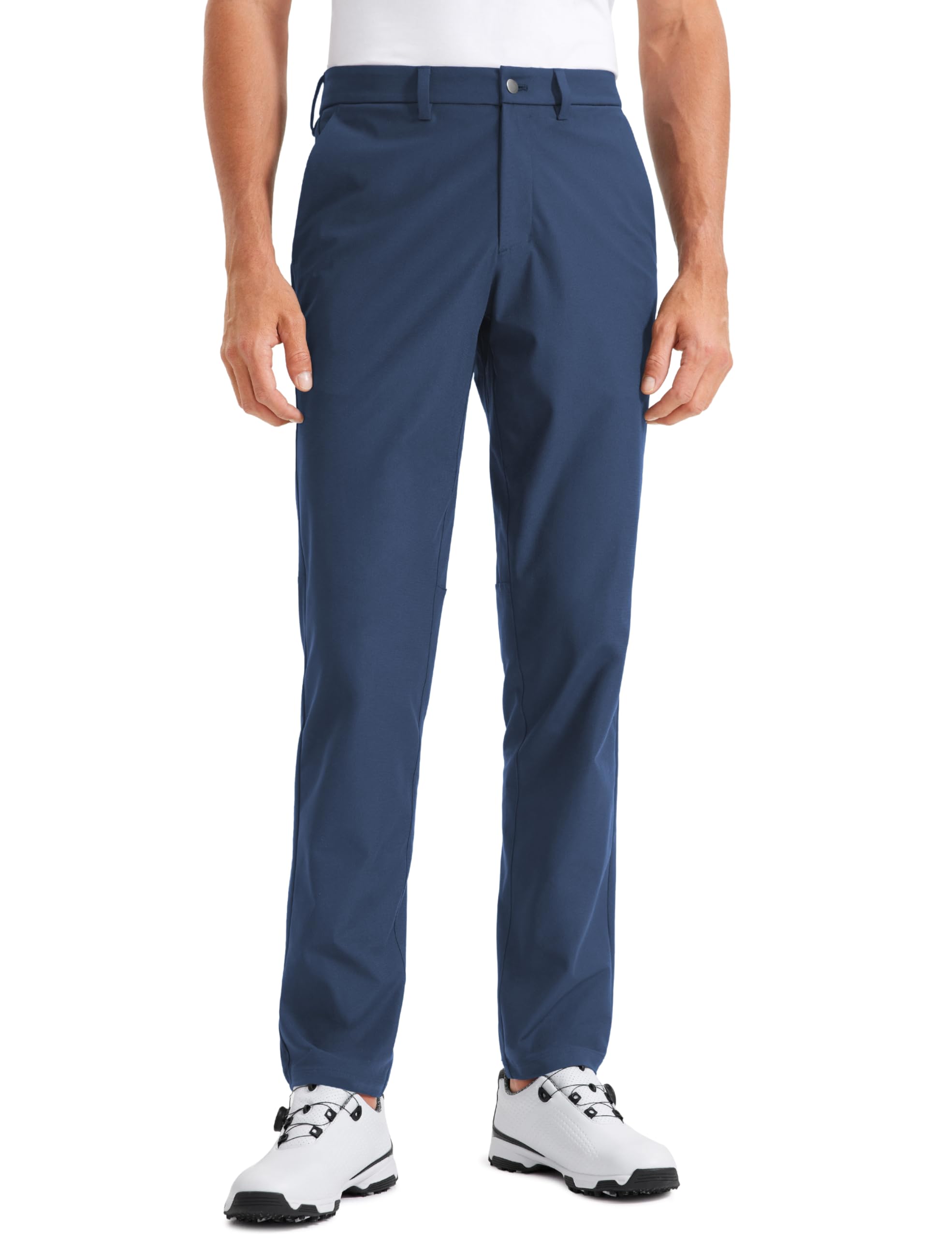 CRZ YOGA Men's All Day Comfy Golf Pants - 28"/30"/32"/34"/36" Quick Dry Lightweight Work Casual Trousers with Pockets