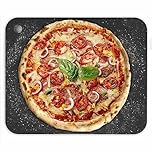 Chef Pomodoro Pizza Steel for Oven 16 Inch 1/4 Inch Thick, Baking Steel for Oven, Grill, Sourdough Bread, Baking Stone for Oven with Lifting Holes 16" X 13.25" (40.6 x 33.6 cm)