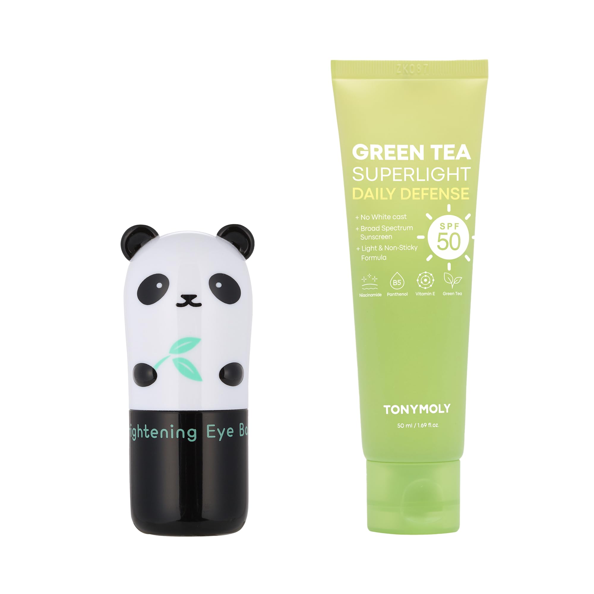 TONYMOLY Green Tea SPF 50 Sunscreen Pandas Dream So Cool Eye Stick - SPF 50 Sun Protection with