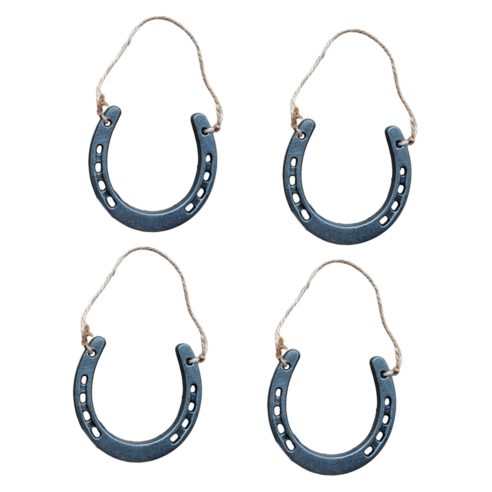 4Pcs Horseshoe Good Luck Charm Cast Iron Horseshoe Wall Decorations for Prosperities and Fortunes Housewarmings Gift Lucky Cast Iron Horseshoes