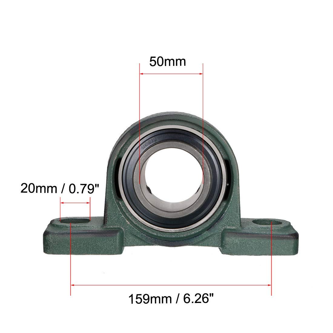 Cuscinetto Blocco Cuscini 5/8, UCP202-10 Base Solida P202