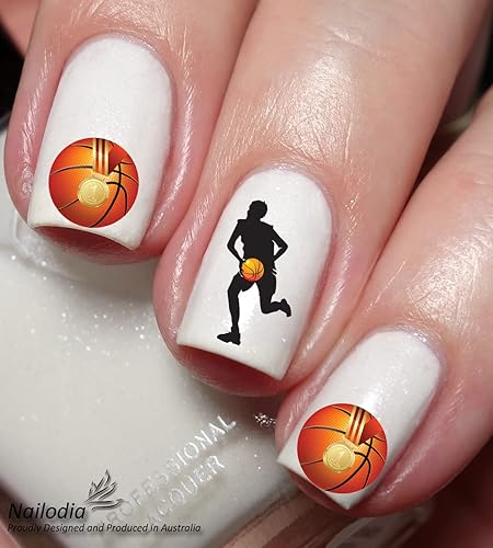 Miniatura 2 de Calcomanía de arte de uñas de baloncesto