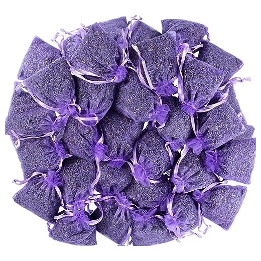 LEIKAIHUA Bolsas rellenas de Lavanda 100% Natural (7 x 9 cm), Repelente de Insectos y polillas para Ropa, cajones, armarios, Zapatos, Viajes, sueño, Coches,