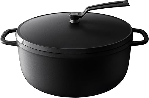 Miniatura 26 de Olla para Horno Holandés Vermicular 2.0 | Olla de Hierro Fundido Esmaltada Ligera | 26cm (5.9 Qt) | No Tóxico | Compatible con Inducción | Horno