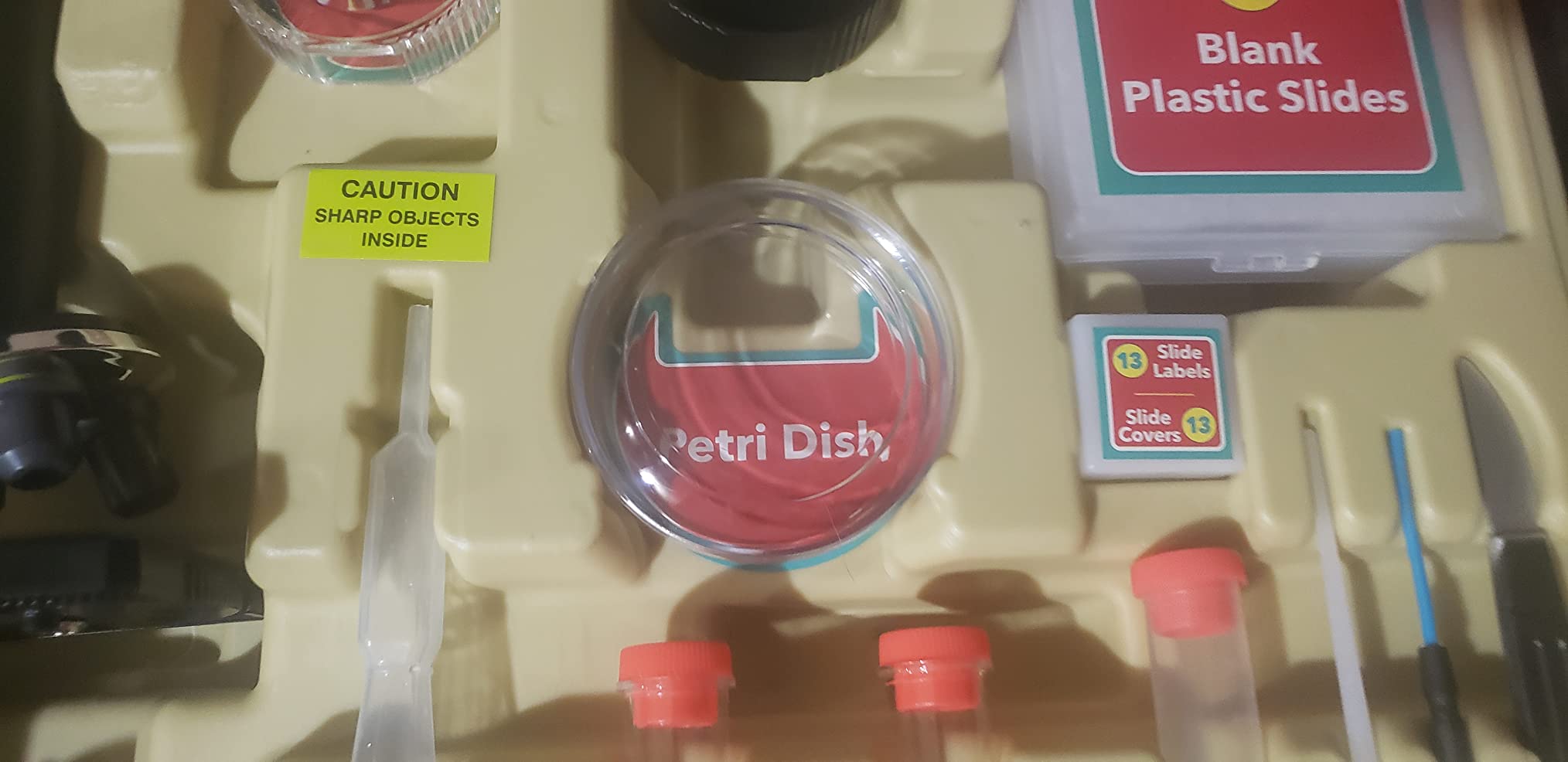 AmScope IQCREW Microscope STEM 120-1200x – Caméra Couleur, Logiciel Enfant – 85 Pièces – Coffret Métal
