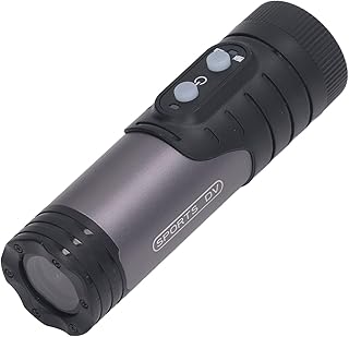 Motorcycle Helmet Camera, 4K 18MP 120° Wide Angle Sports Action Camera, 1600mAh WIFI APP Connect Anti Shake Waterproof Bike Camera with Cyclic Video Recording (Dark Gray)