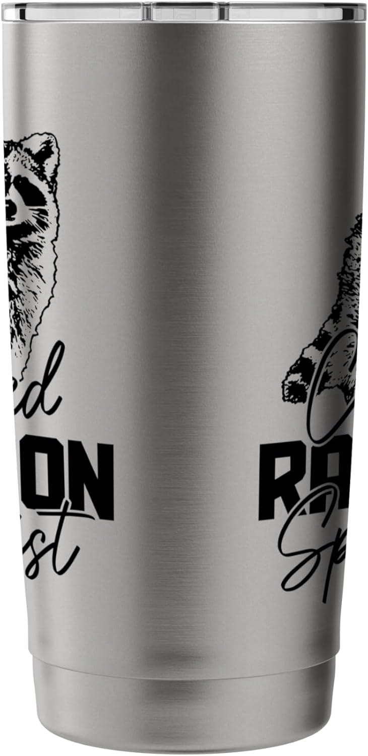 Certified Raccoon Specialist Vintage Funny Racoon Stainless Steel Insulated Tumbler - Image 2