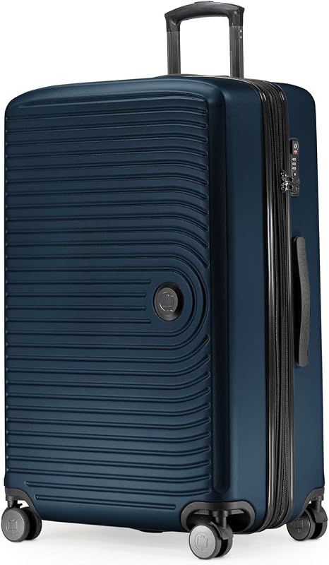Hauptstadtkoffer Mitte - Großer Hartschalenkoffer, TSA, 4 Rollen, Check-In Gepäck mit 8 cm Volumenerweiterung, 77cm, 130 Liter, Dunkelblau