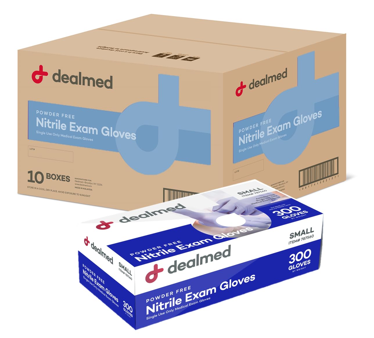 Dealmed Nitrile Medical Grade Exam Gloves