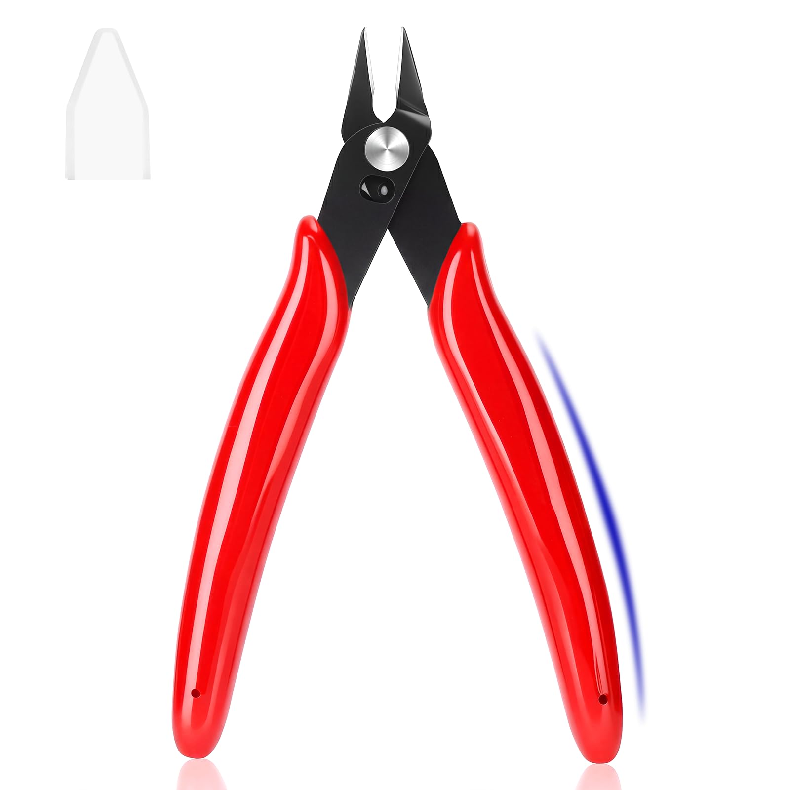 EamPrsk 5 Inch Flush Cutters, 1 Pack Micro Wire Sharp Zip Tie...