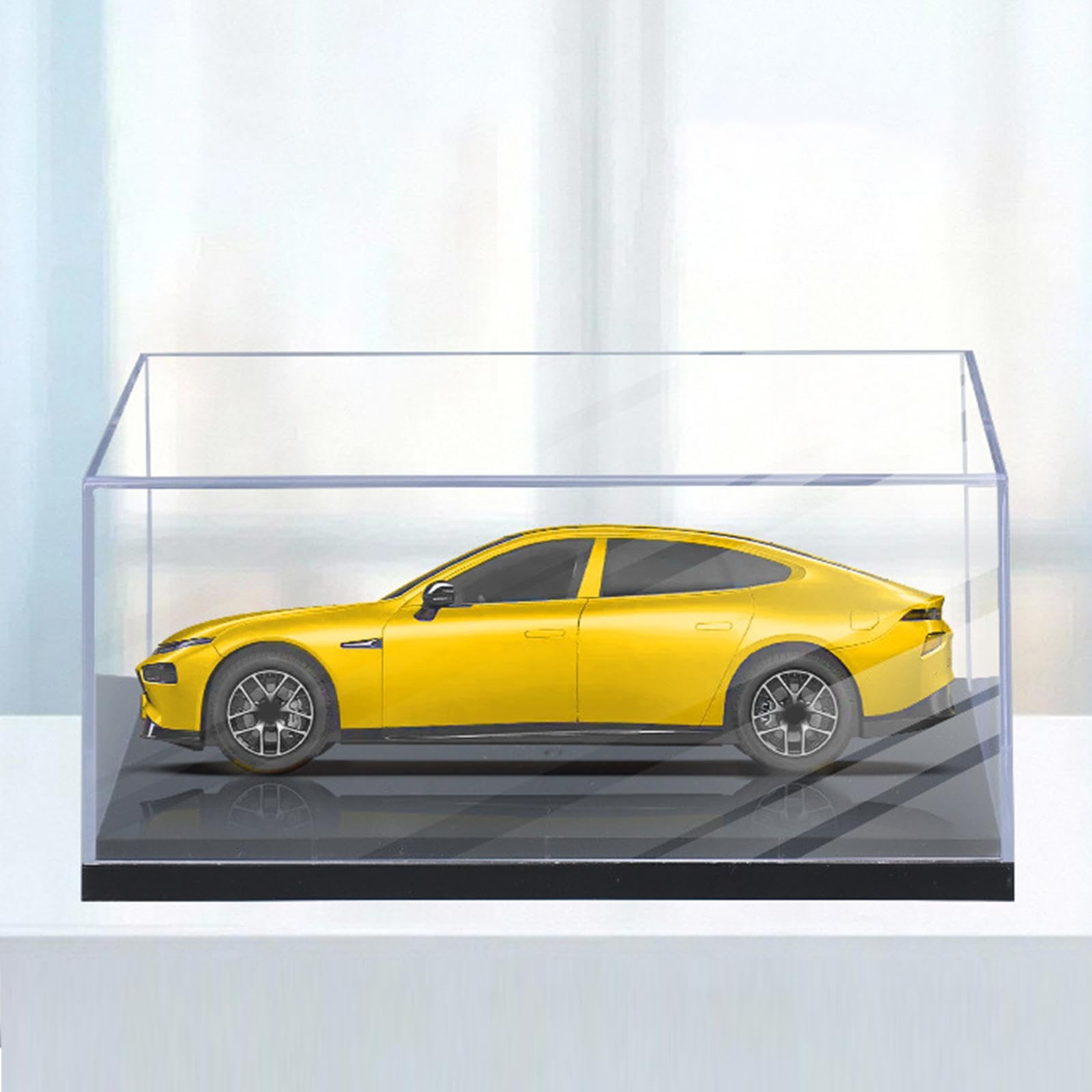 3 Vitrines Transparentes En Acrylique pour Voitures Miniatures à L'échelle 1:43, Objets Artisanaux, Statues et Souvenirs, 6 pièces