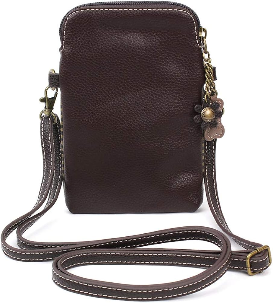 Miniatura 5 de Chala - Bolsa cruzada de piel sintética multicolor con correa ajustable para teléfono celular