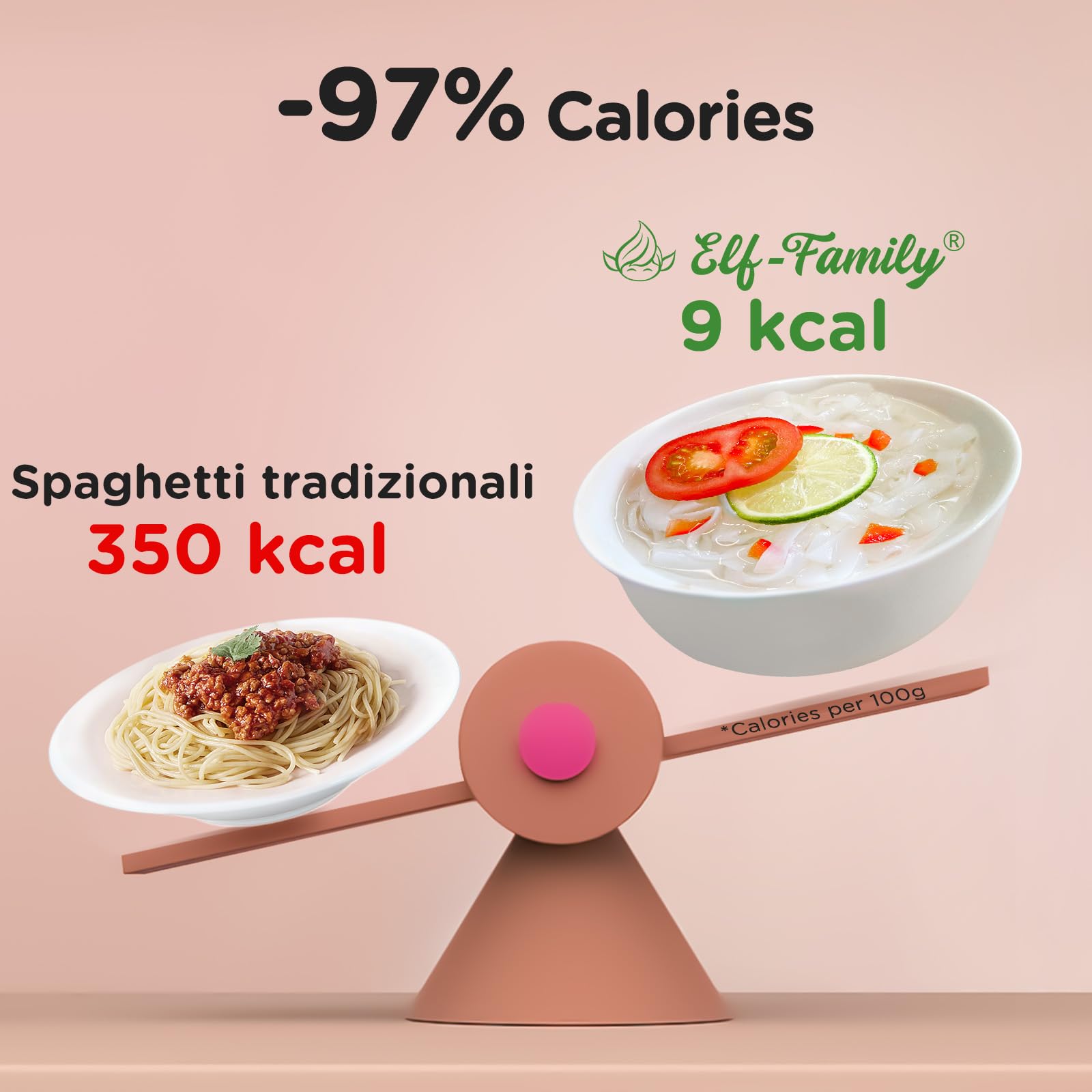 Elf-Family 108ER Pacchetto Assaggio 3+3 (Spaghetti/Noodles di Vetro/Riso) Shirataki Noodles Senza Odore di Pesce, 9kcal Low Carb, Konjac, Vegan, Senza Glutine TMC: 26.05.2025