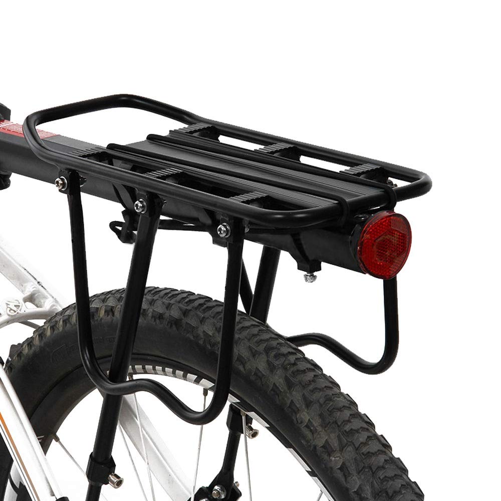 Portabultos Bicicleta MTB Bike Shelf Trasero Ciclismo Bicicleta Rack Actualizado Bike Rack Aleación de aluminio Puede llevar 50kg Equipaje Transportero trasero para bicicletas Portaequipajes Para Bici