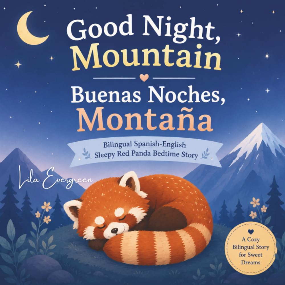 Good Night, Mountain / Buenas Noches, Montaña: Bilingual Spanish-English Shy Red Panda Bedtime Story: 9 (Goodnight, Little Spark Series)