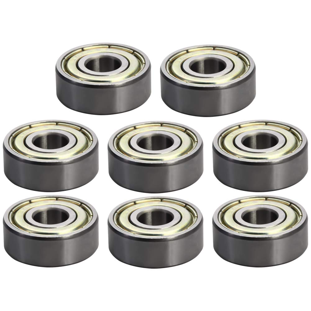 10 Cuscinetti A Sfera 606-ZZ 6x17x6 Mm – Schermati Metallo ABEC3 MAPLE ACE Alta Velocità