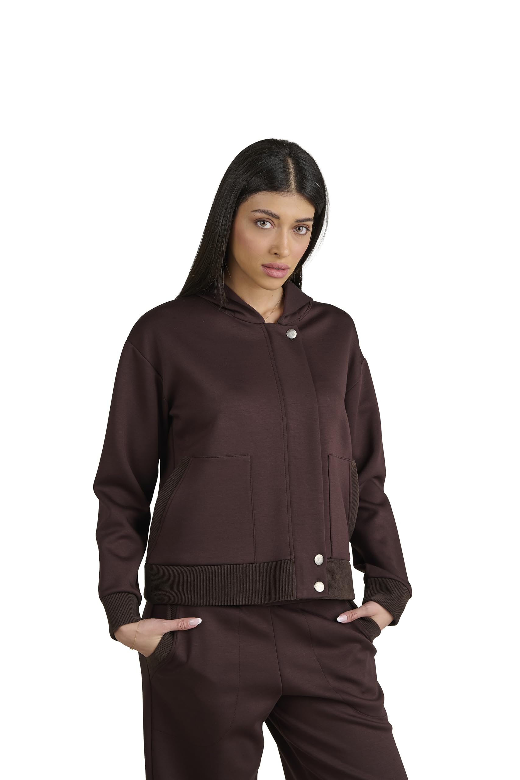 Tuta Donna Sportswear Completa, Set Felpa con Cappuccio e Pantaloni, Tuta Casual Chic, Completo Donna Comodo per Tempo Libero e Viaggio
