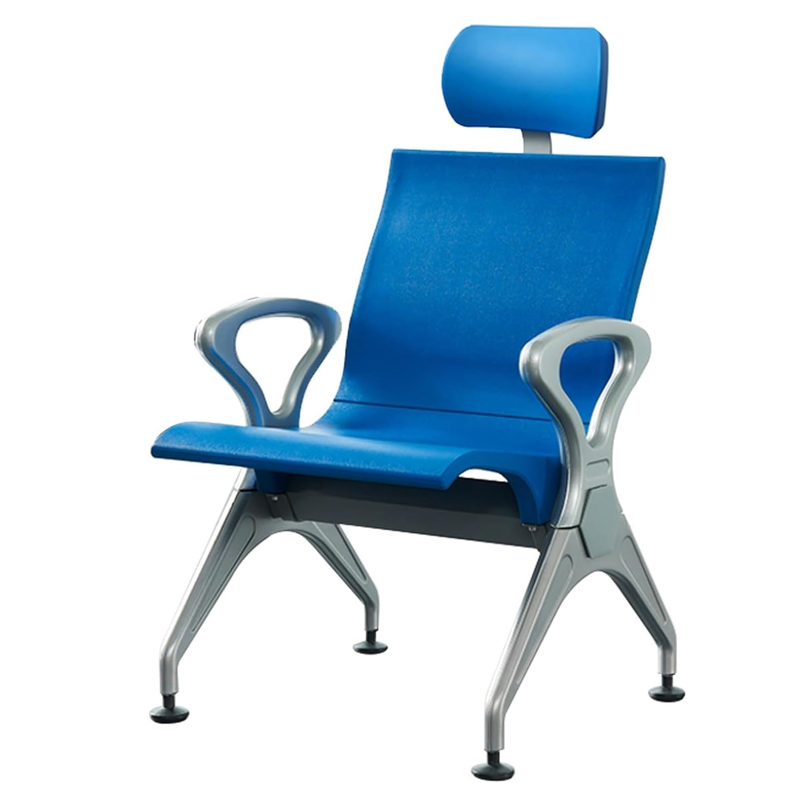 Waiting Room Chairs,Ergonomic Lobby Chairs with Headrest, Durable Polyurethane Waiting Room Seating, Reception Furniture for Airports, Banks, Schools -,Blue