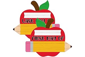 WaaHome Dual-Sided Back-to-School First and Last Day Sign for Kids