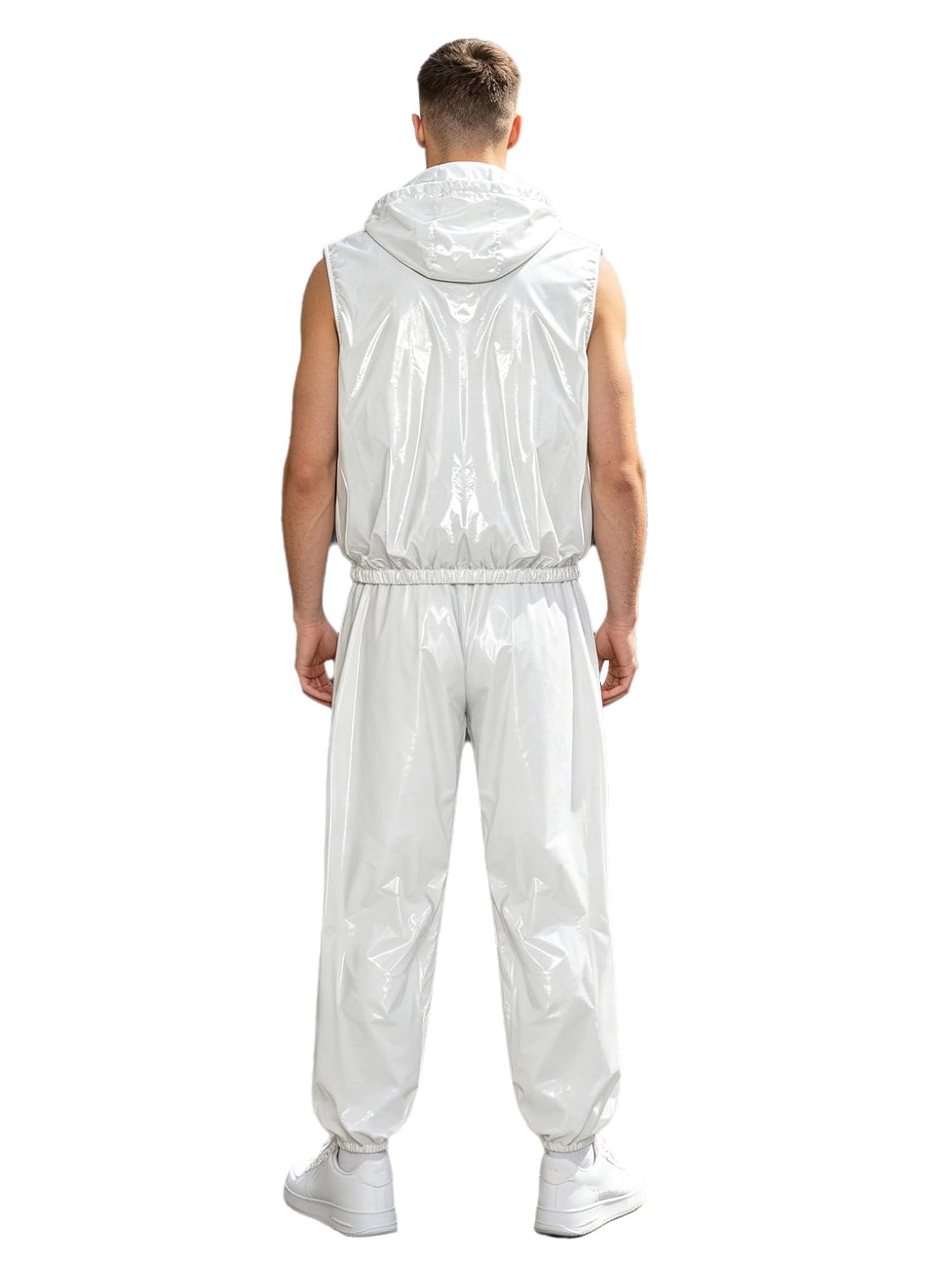 Kaerm Męski dres do joggingu, letni, częściowy strój, fitness, bluza z
