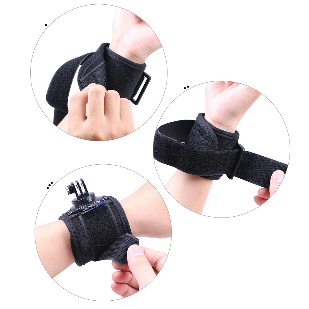 Sangle de poignet,Dragonne compatible avec GoPro Hero 13/12/11/10/9/8/7/(2018)/6/5 Noir,DJI Osmo Action 5 Pro/4/3/2 et la plupart des caméras d'action