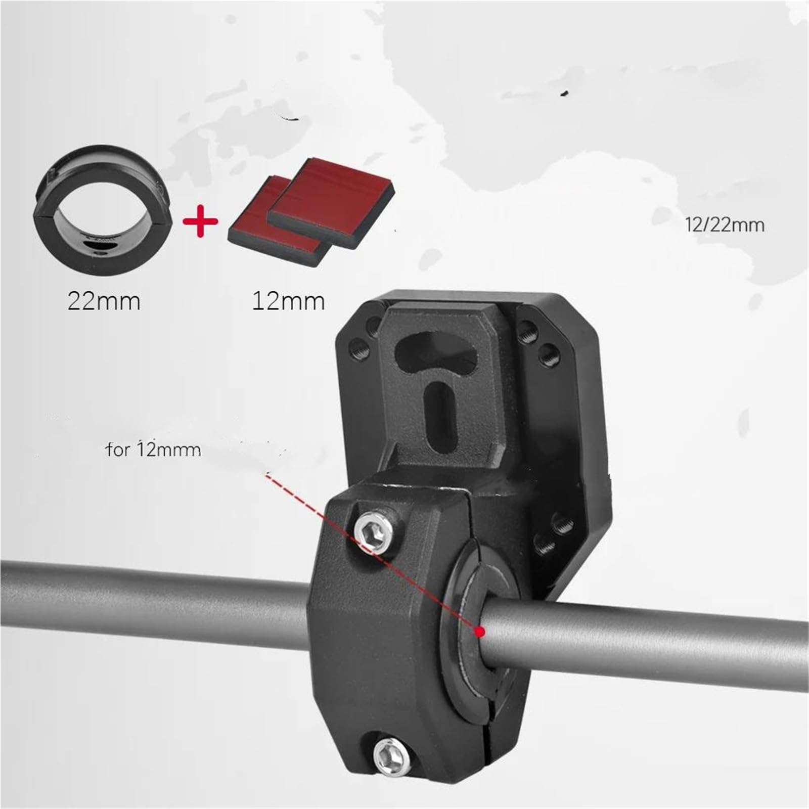 Supporto Navigatore Moto Cellulare GPS Universale 12 Mm 22 Mm Staffa Navigazione Supporto GPS Motocicletta Supporto per Smartphone