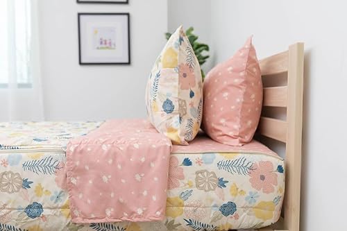 Beddy's Nod & Winks, Juego de ropa de cama con cremallera para niños, funda de colchón de tamaño individual, sábanas y juego de edredón con