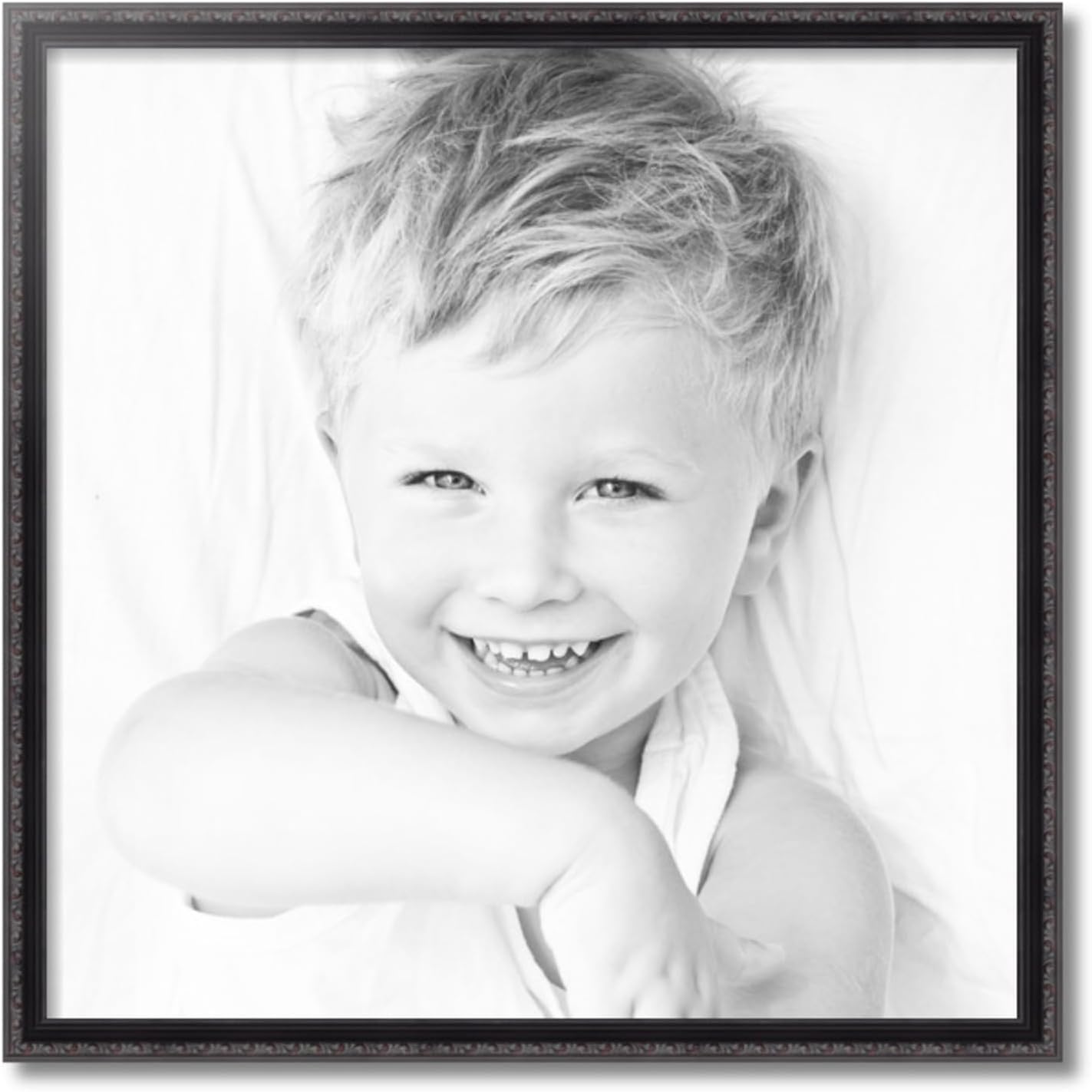 ArtToFrames 27x27 Inch Black Picture Frame, This 1.25 Inch Custom Wood Poster Frame is Black, Great for Your Art or Photos - Comes with Economy Acrylic