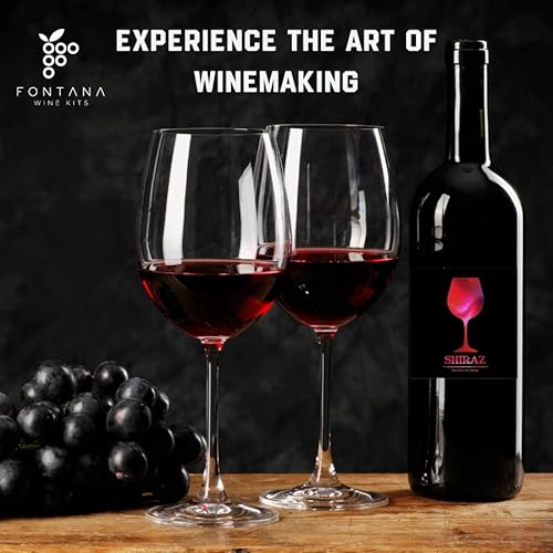 California Shiraz Fontana Wine Kit | Wine Making Ingredient Kit - 6 Gallon Wine Kit | Premium Ingredients For Diy Wine Making | Makes 30 Bottles Of Wine #TOP4