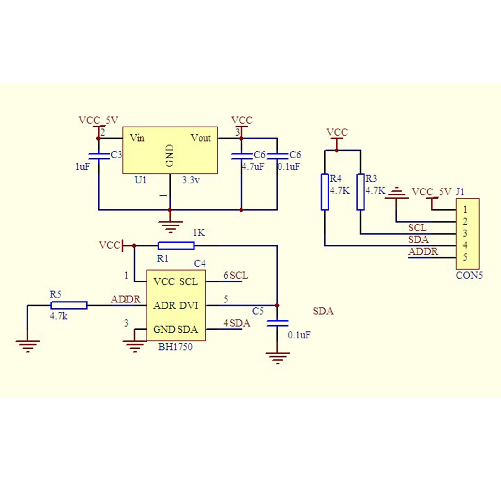 HALJIA GY-302 BH1750 Digitaler Lichtsensor – 3 Stück, 3–5 V, 16-bit AD-Wandler, Für Arduino, Messbereich Bis 65535 Lux