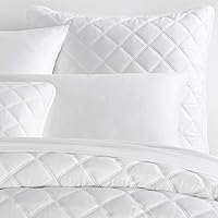 Vista 12 de Pine Cone Hill Funda acolchada de seda marfil sólido, tamaño King, patrón sólido marfil