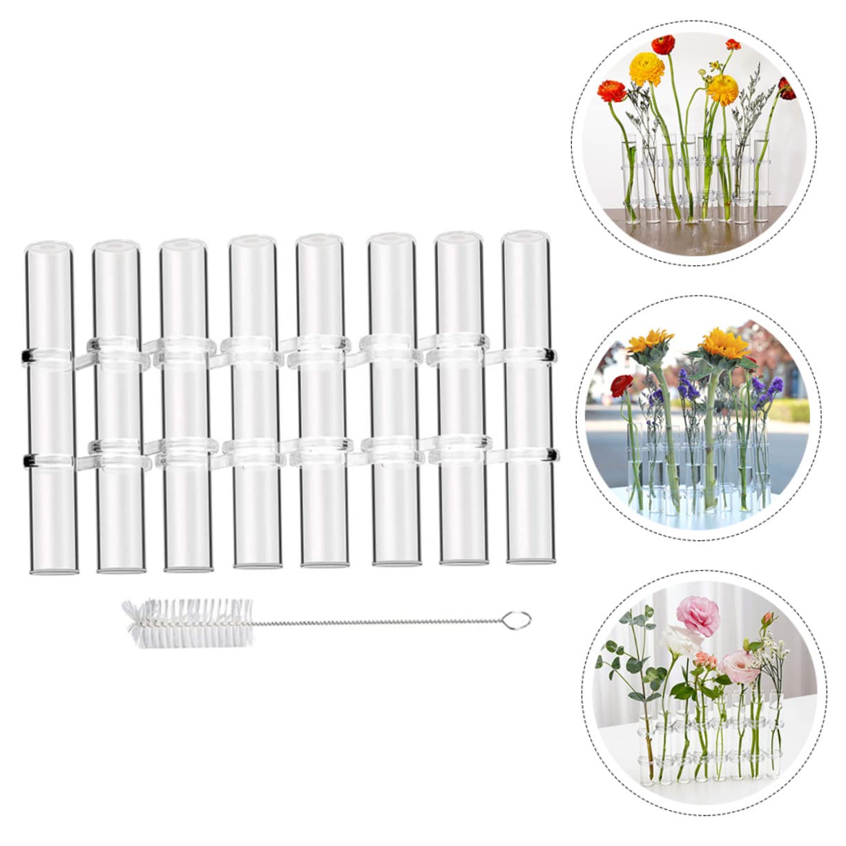 Vase en Verre Transparent, Lot de 1 Set de Set, Station de Propagation