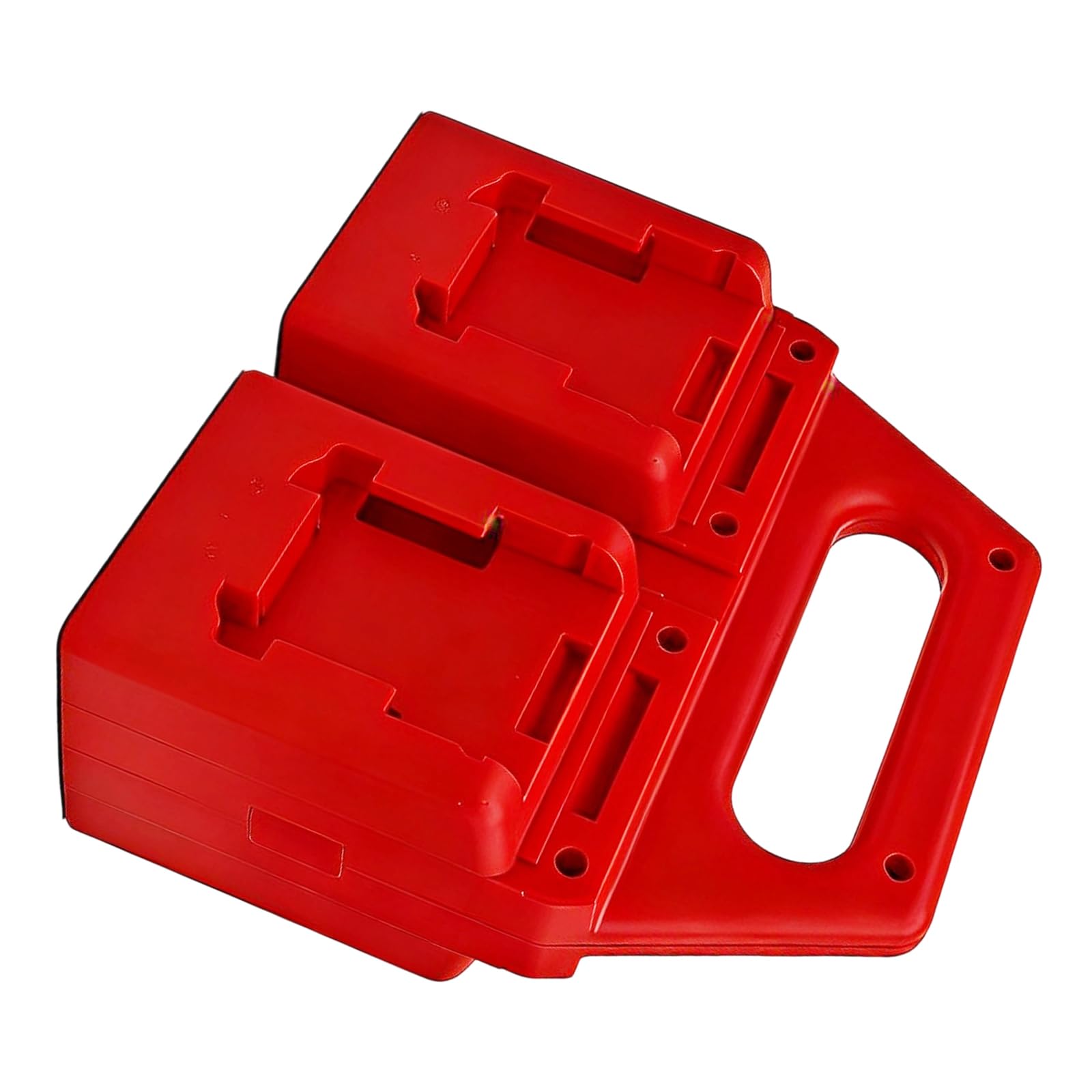 WEILWH ABS Battery Holder Stand Battery Organizers Suitable for 18V Lithium Batteries Multiple Models Stores 4 Batteries