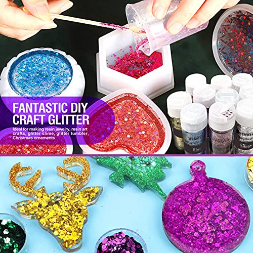 HEMOER Holographische große Pailletten, Königsgold, 100 g, Pailletten, für Gesicht, Körper, Haare, Epoxidharz, Glitzer, Gesicht, Festival, insgesamt 3,52 oz Gold