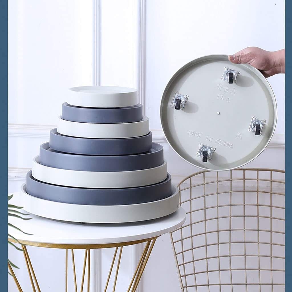 Support pour Plantes de Forme Ronde, Plateau pour Plantes, Chariot pour Plantes avec roulettes faciles à déplacer, Roues Invisibles, Support pour Plantes avec roulettes,