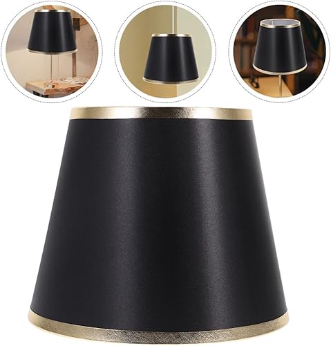 Miniatura 5 de Angoily Pantalla de tela Barril Lámpara Pantalla Araña Pantalla Lámpara Decorativa Pantalla de Lámpara de Tapa Dura, Pantalla de Lámpara Colgante