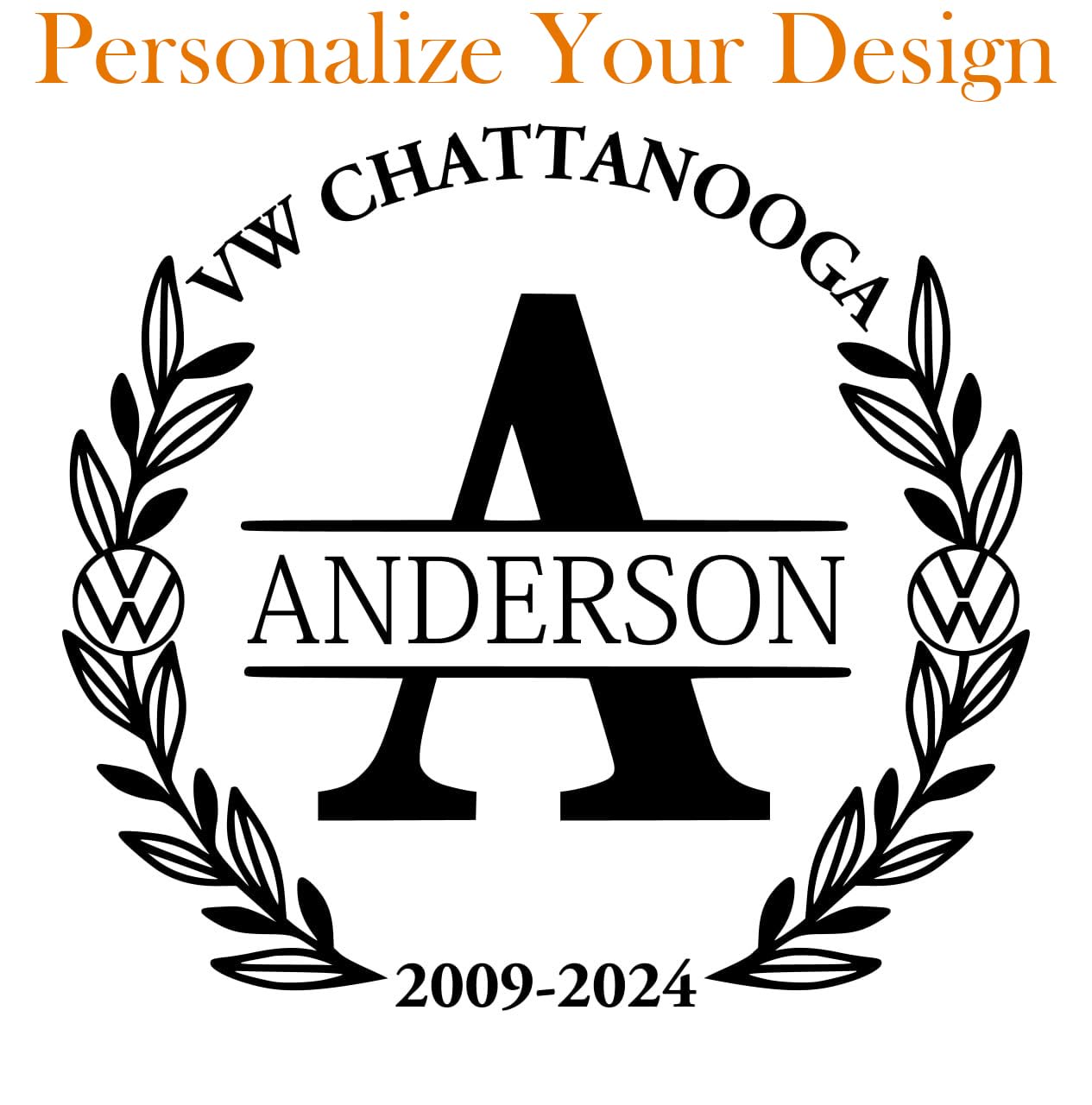 Personalized VW Chattanooga Whiskey Decanter and Stones Set - Customized Gift for Men, Retirement, Birthday - Whiskey Decanter, 2 XL Glasses, 8 Whisky Cubes, 2 Coasters, Tongs, Pouch, Wooden Gift Box