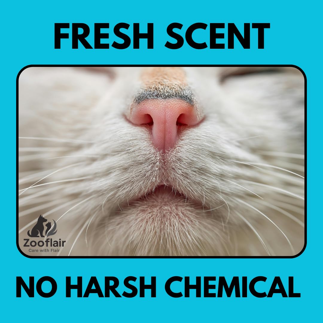 Zooflair Cat Area Cleaner, Pet Safe Formula, Deodorizer and Stain Remover, 100% Natural, Kills 99.9% Germs (500 ML) 4