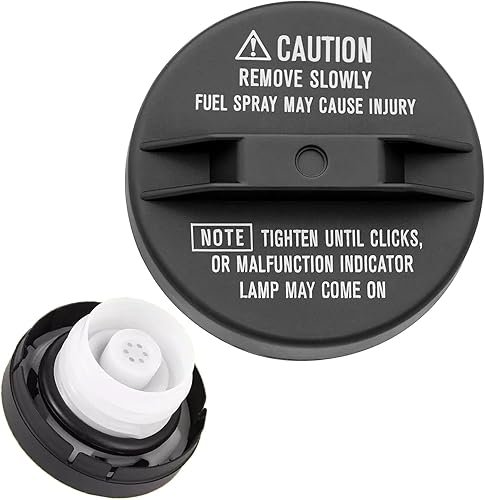 Miniatura 30 de Tapa de gasolina OEM# GT347,20962524 Amarillo E85 Flex Fuel Tapa de llenado del tanque de combustible de repuesto Compatible con GMC Chevrolet