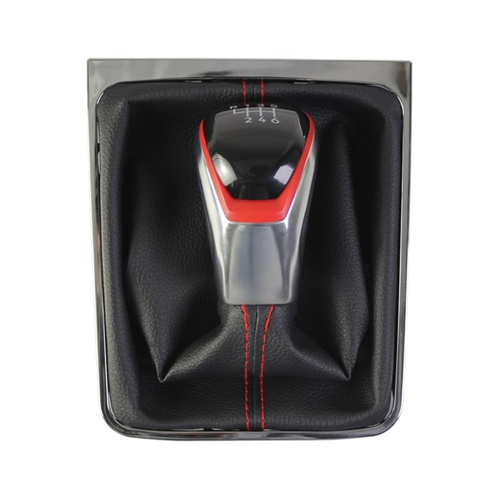 Dbmswzjqpv Red 6 Speed For Vw For Passat B6 B7 Cc 2005-2013 Sporty Gear Stick Knob Red