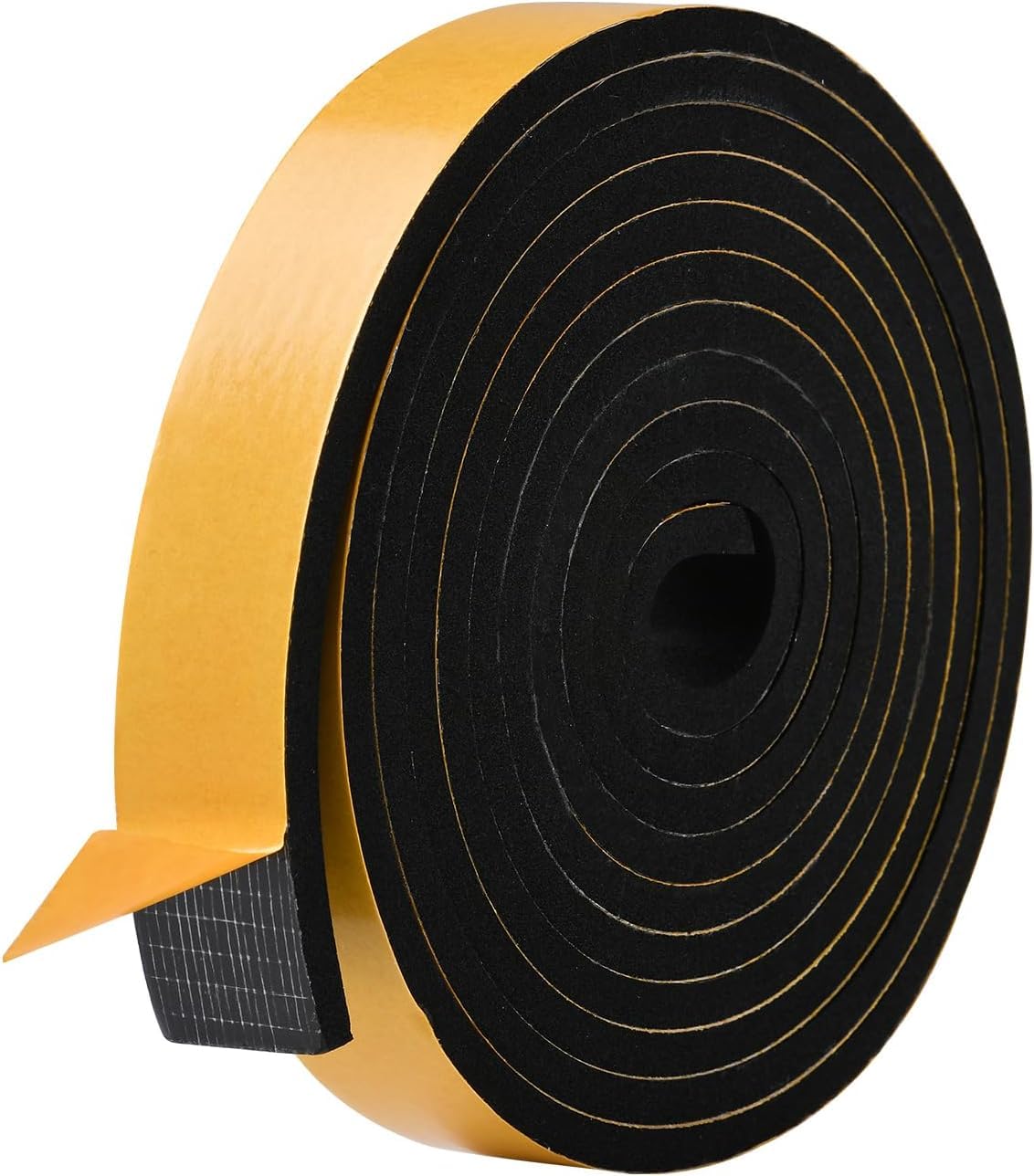 5M Schaumstoffband,25mm breit 6mm dick, Neoprenschaum breites Moosgummi Selbstklebend Dichtungsband Anti-Vibration,Kollision,Schalldämmung,stoßfeste Isolierung für Fenster,Tür,Auto,Möbelschutz
