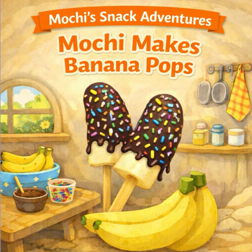Mochi's Snack Adventures: Mochi Makes Banana Pops