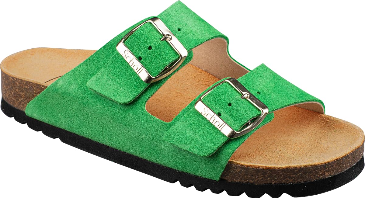Scholl Women's Josephine Sandals, Green, 4 UK