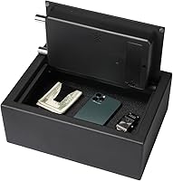 Vista 3 de Stack-On Small Drawer Safe with Electronic Lock – Compact Personal Safe for Desk or Nightstand with Backup Key and Steel Security Construction