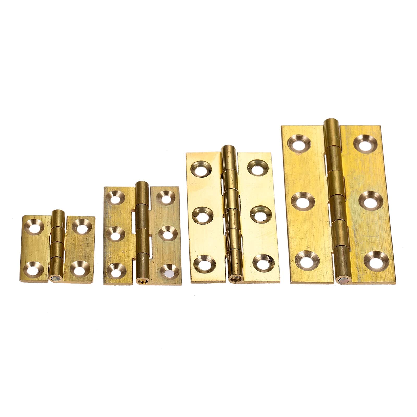 2Pcs Brass Furniture Decorative Door Hinges Miniature Hinge Jewelry Box Hardware Fittings 25 * 22mm/37 24mm/50 27mm/62 32mm(25x22mm)